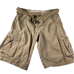Akademiks Shorts Mens 44 Khaki Cargo Streetwear Skate Baggy Hip Hop Rap Y2K
